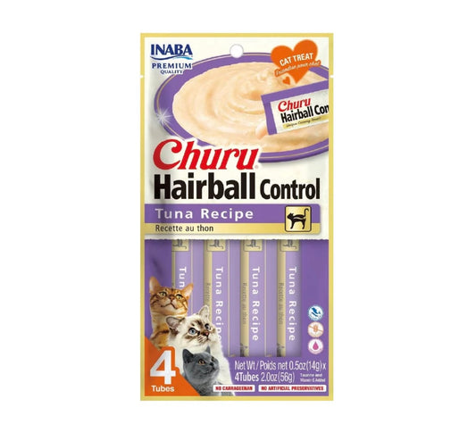 Churu hairball caja c/6 bolsas c/4 tubos