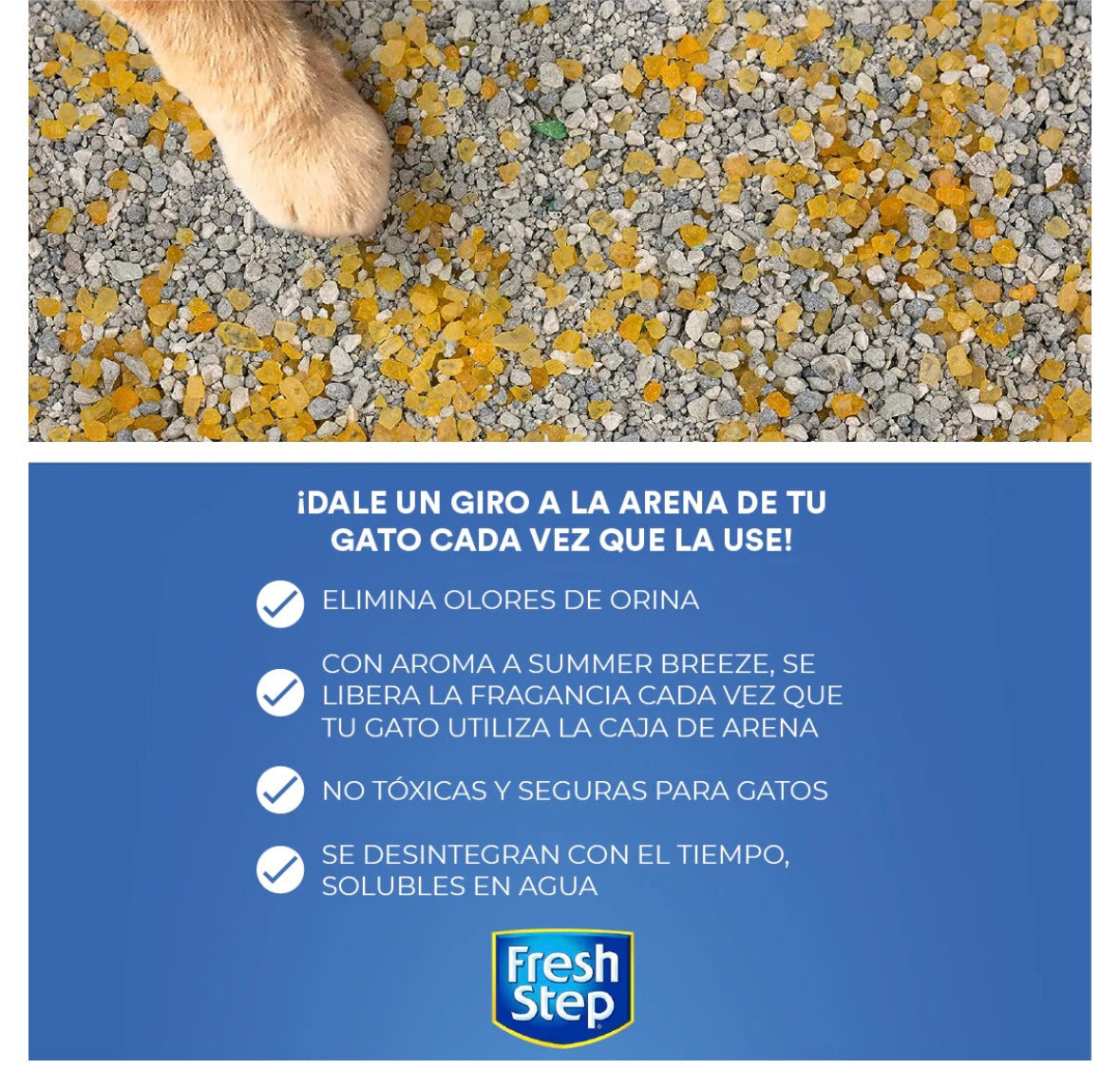 Fresh Step Perlas Desodorantes para Arena Gato