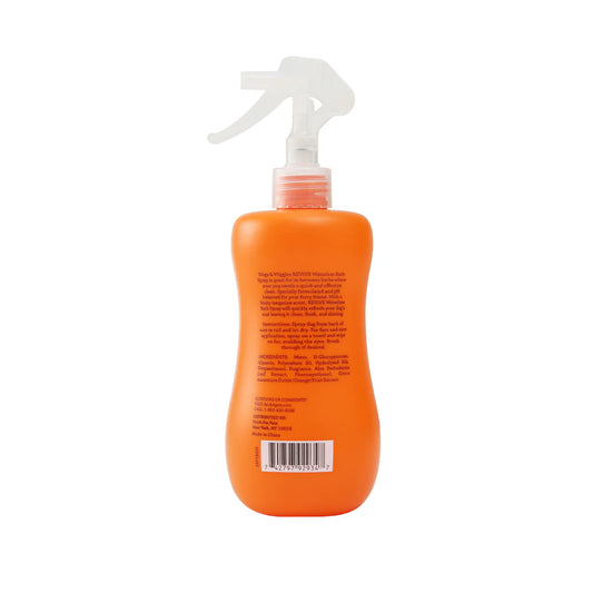 Shampoo en spray en seco Wags & Wiggles para perros, refresca y elimina olores. Aroma frutado. 355 mL