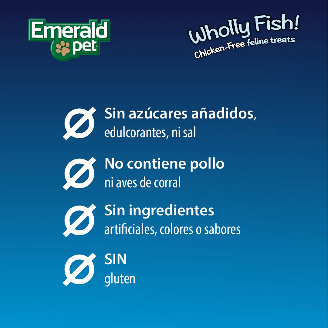 Premios Digestivos Wholly Fish Digestive Health Atún Gatos
