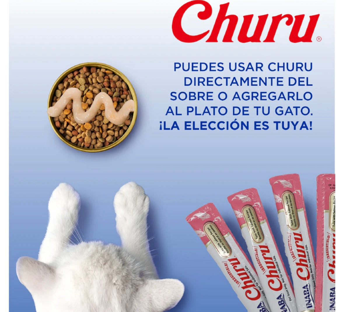 Churu tuna con salmón caja c/ 6 bolsas c/4 tubos