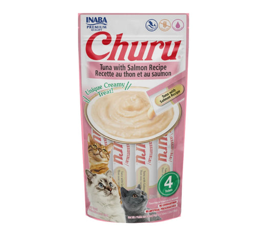 Churu tuna con salmón caja c/ 6 bolsas c/4 tubos