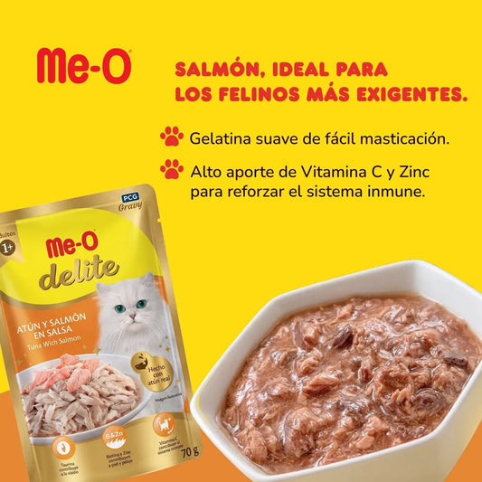 Me-O delite premio atún y salmon