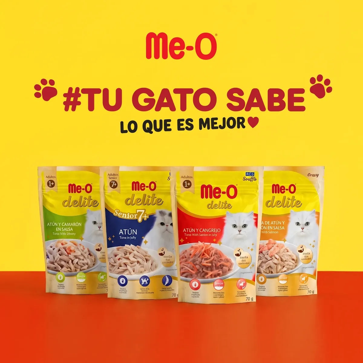 Me-O delite premio atún y salmon