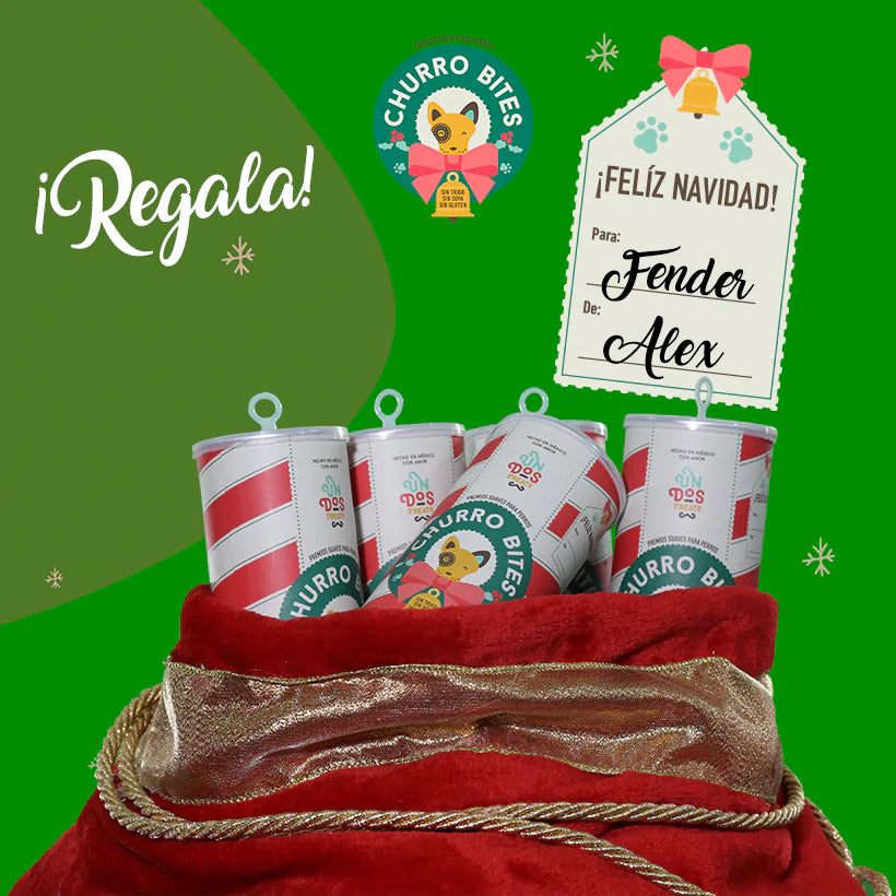Churro Bites Premios suaves para perros con sabor a churro