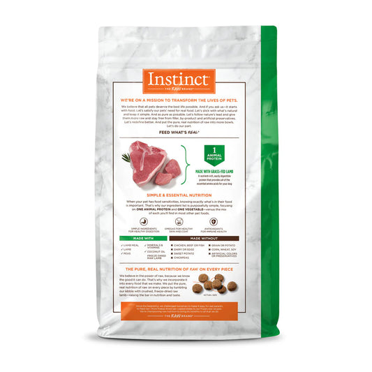 Instinct LID Cordero - Para Perros - Bolsa de 20 lb