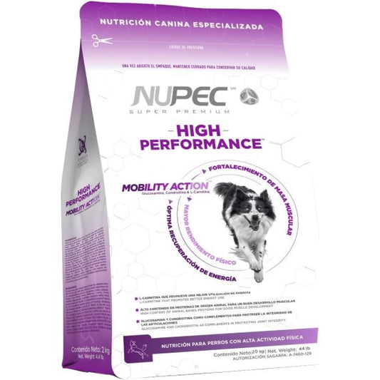 Nupec perros con alta actividad física High Performance 20 kgs