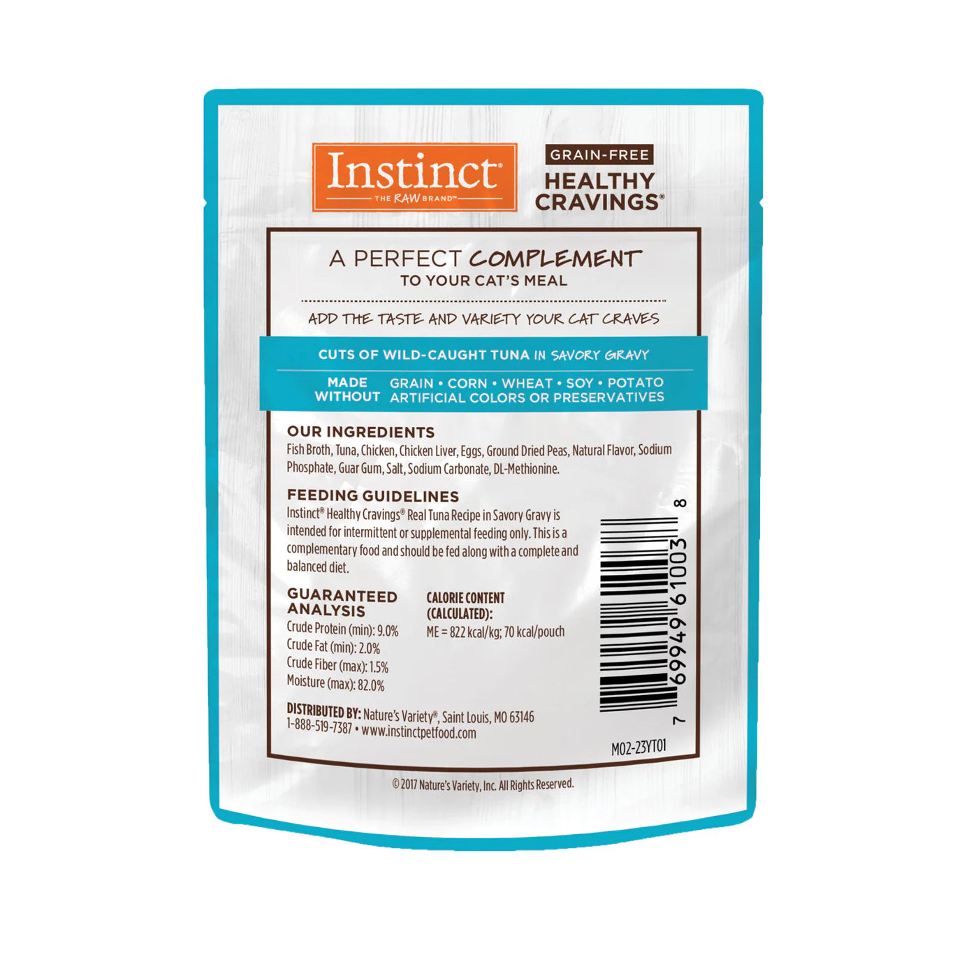 Sobre Healthy Cravings de Atún 3.5 oz para gato
