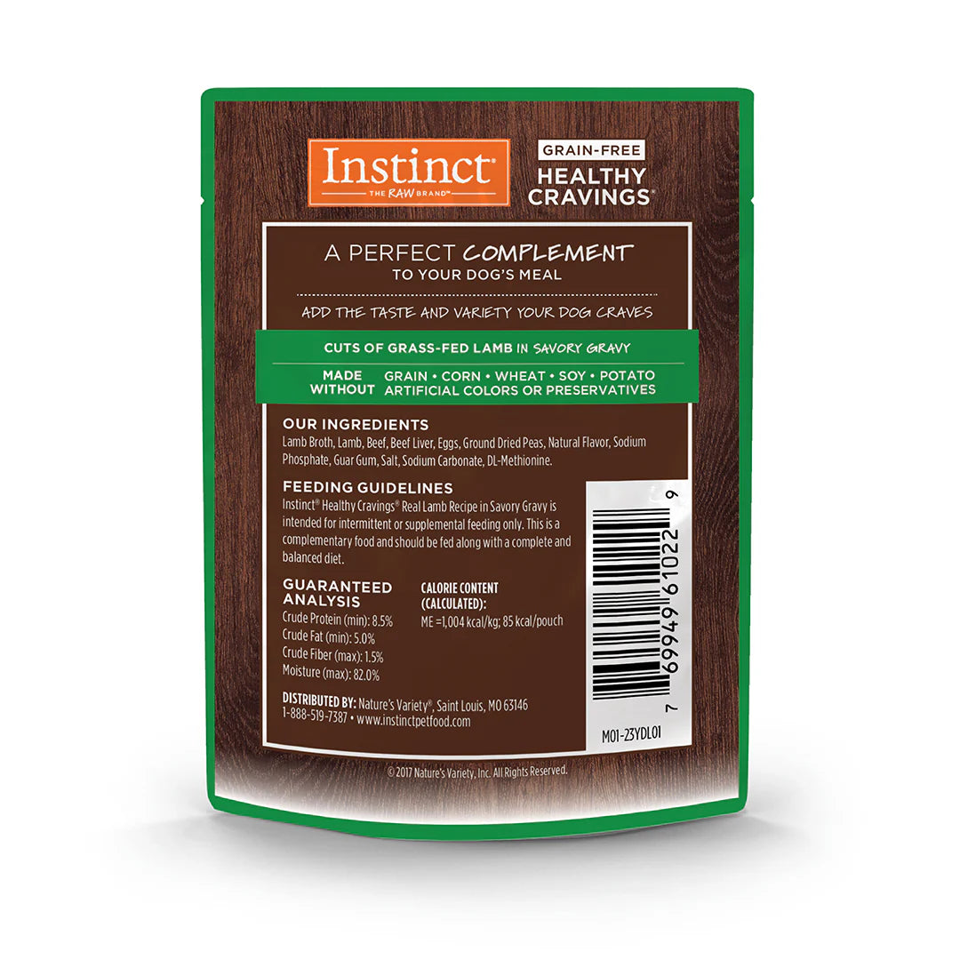 Alimento Húmedo Healthy Cravings sobor cordero Instinct Para Perro.