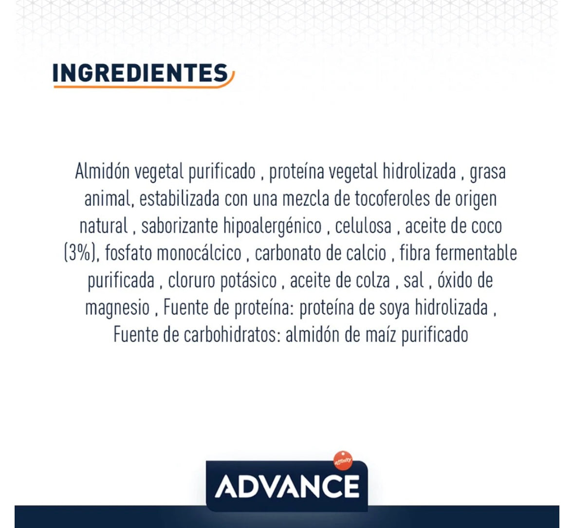 Advance Prescripción Hypoallergenic