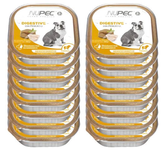 Nupec Digestive Alimento Húmedo Pack De 16 Latas 100 Gr. c/u caja