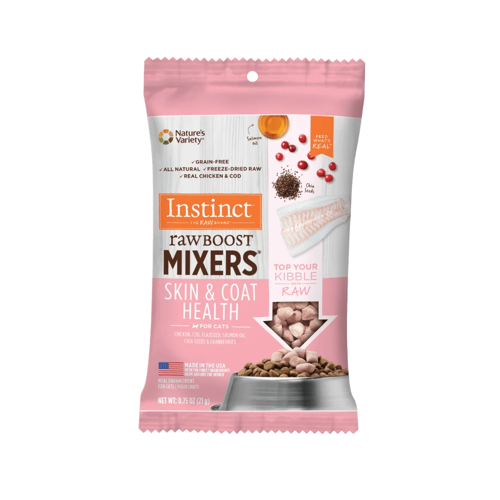 Instinct Raw Boost Mixers Piel y Pelaje Sanos para Gato