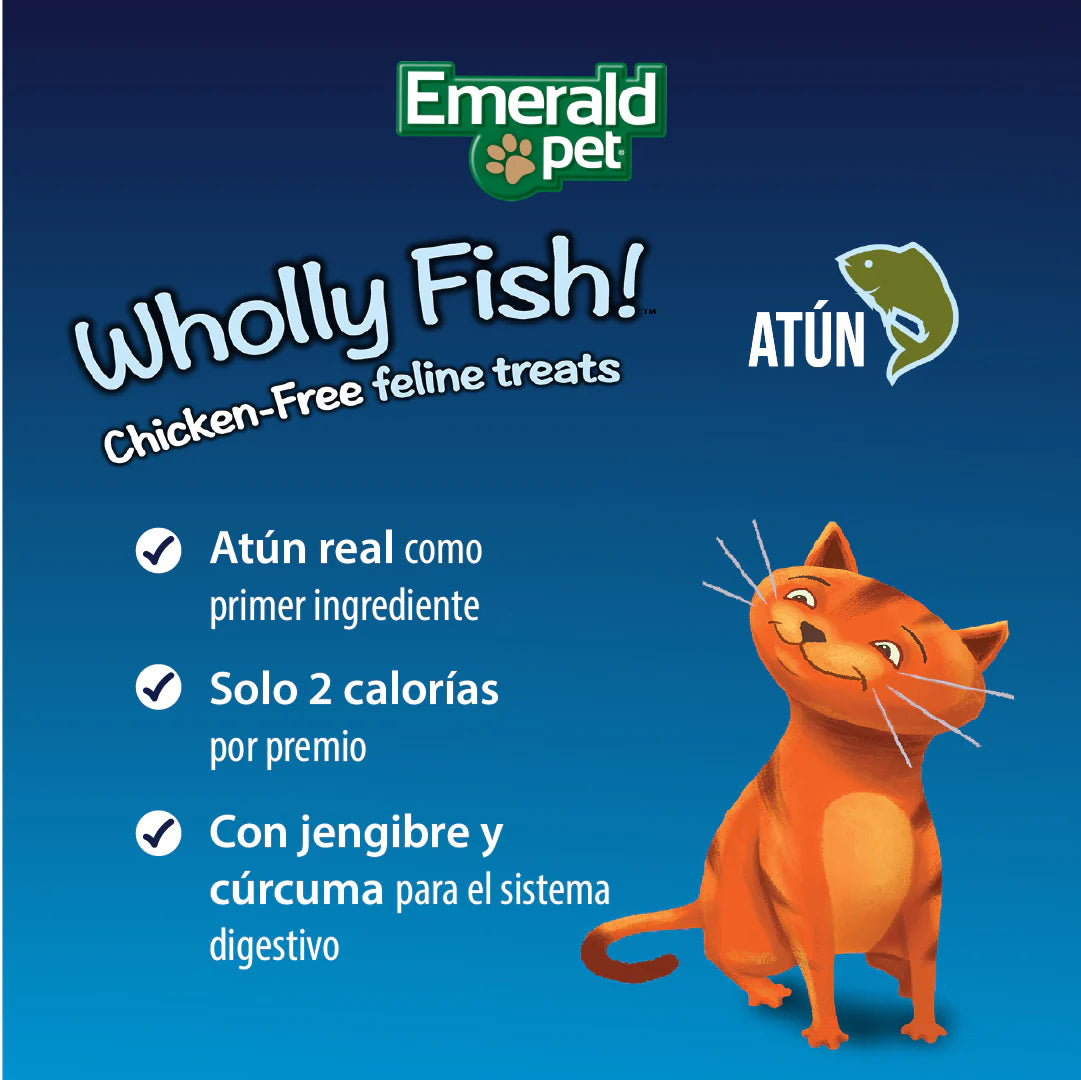 Premios Digestivos Wholly Fish Digestive Health Atún Gatos
