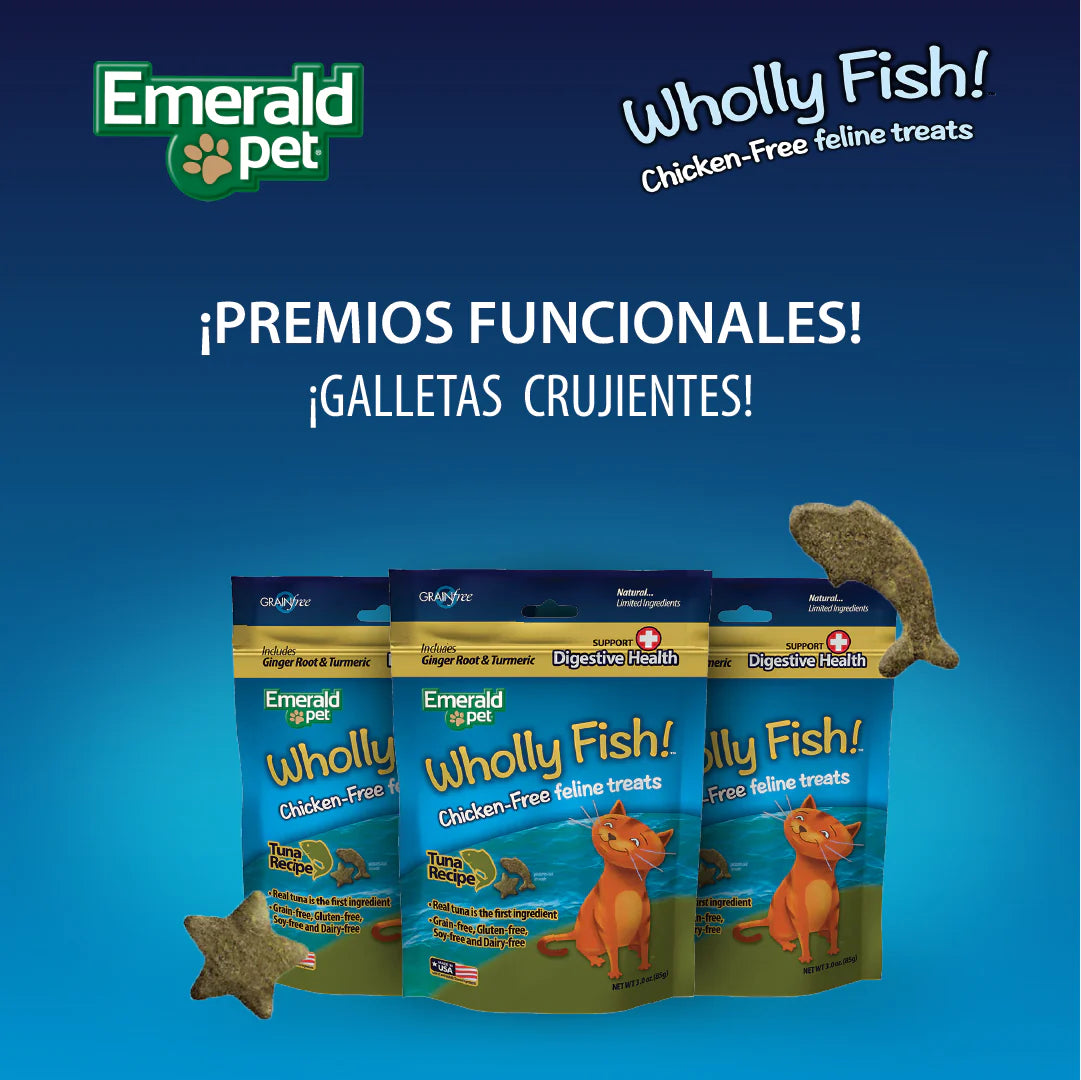 Premios Digestivos Wholly Fish Digestive Health Atún Gatos