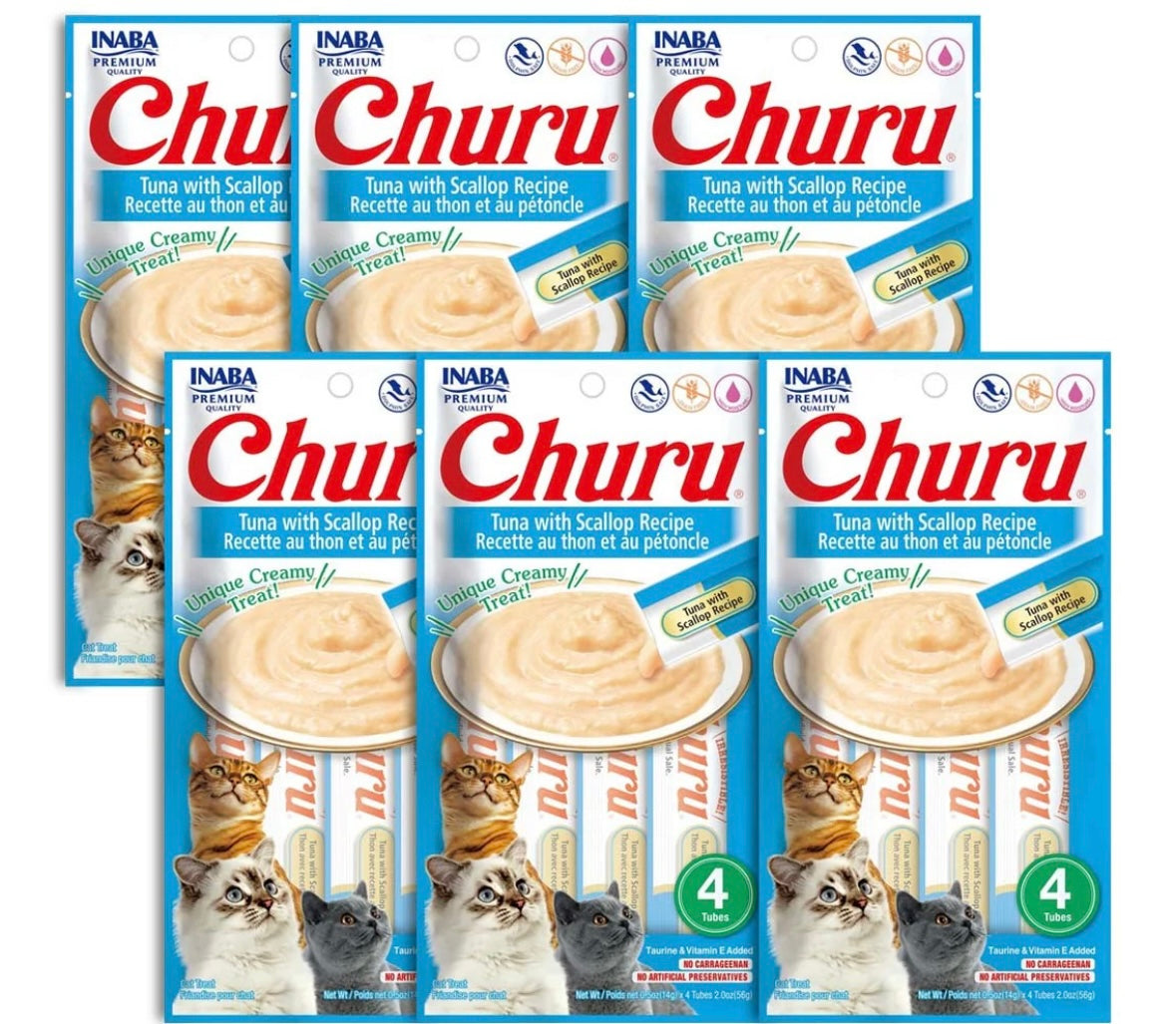 Churu tuna with scalop caja v/6 bolsas c/4 tubos