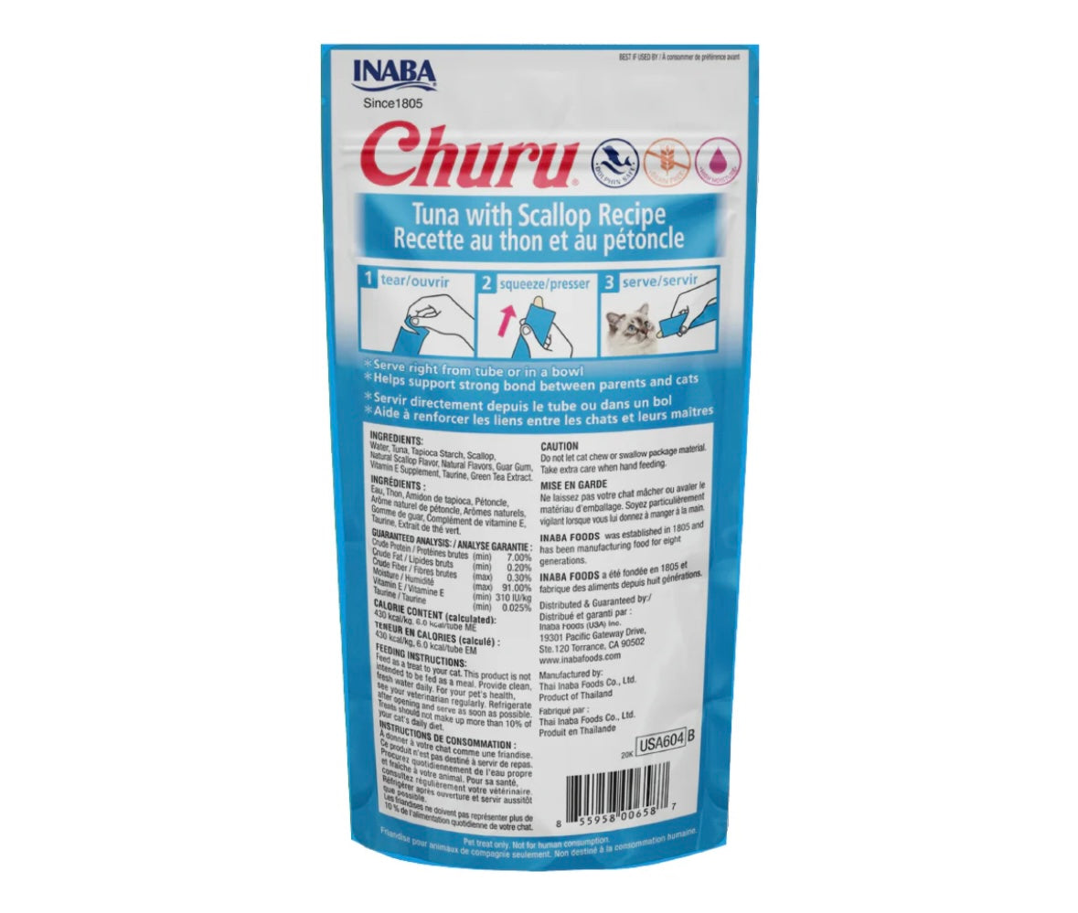 Churu tuna with scalop caja v/6 bolsas c/4 tubos