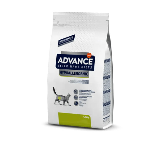 Advance Hypoallergenic para Gatos con Alergias e Intolerancias, con Proteína Hidrolizada Soya 1.25kg