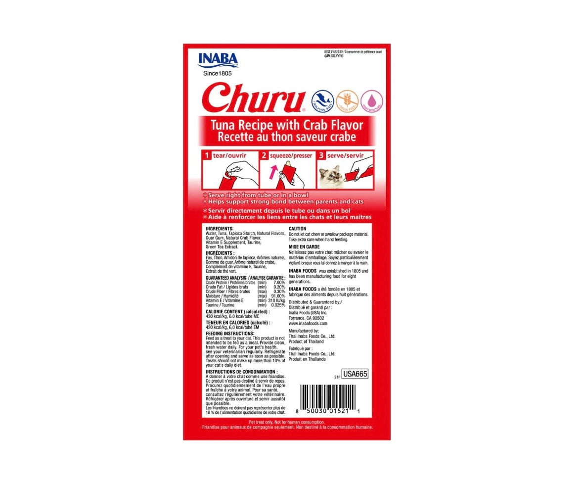 Churu tuna with crab caja v/6 bolsas c/4 tubos