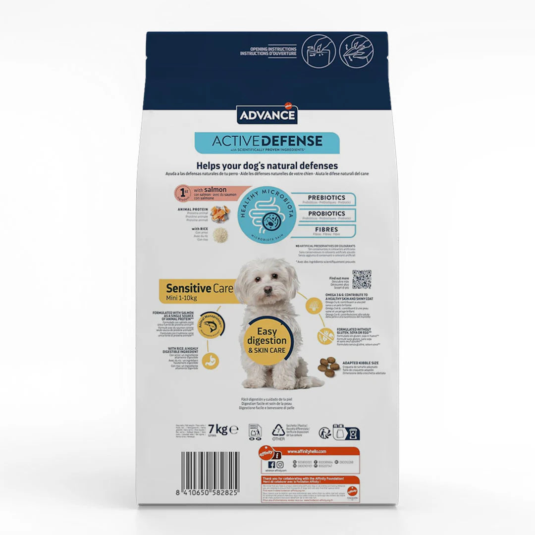 Alimento Advance Sensitive Mini Salmón 7kg