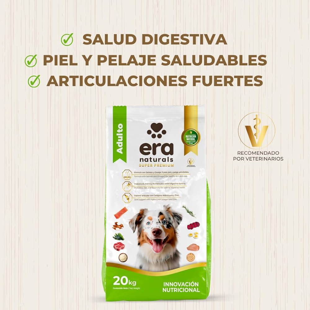 Era Naturals Adulto Raza Mediana Grande Alimento Super Premium 8Kg
