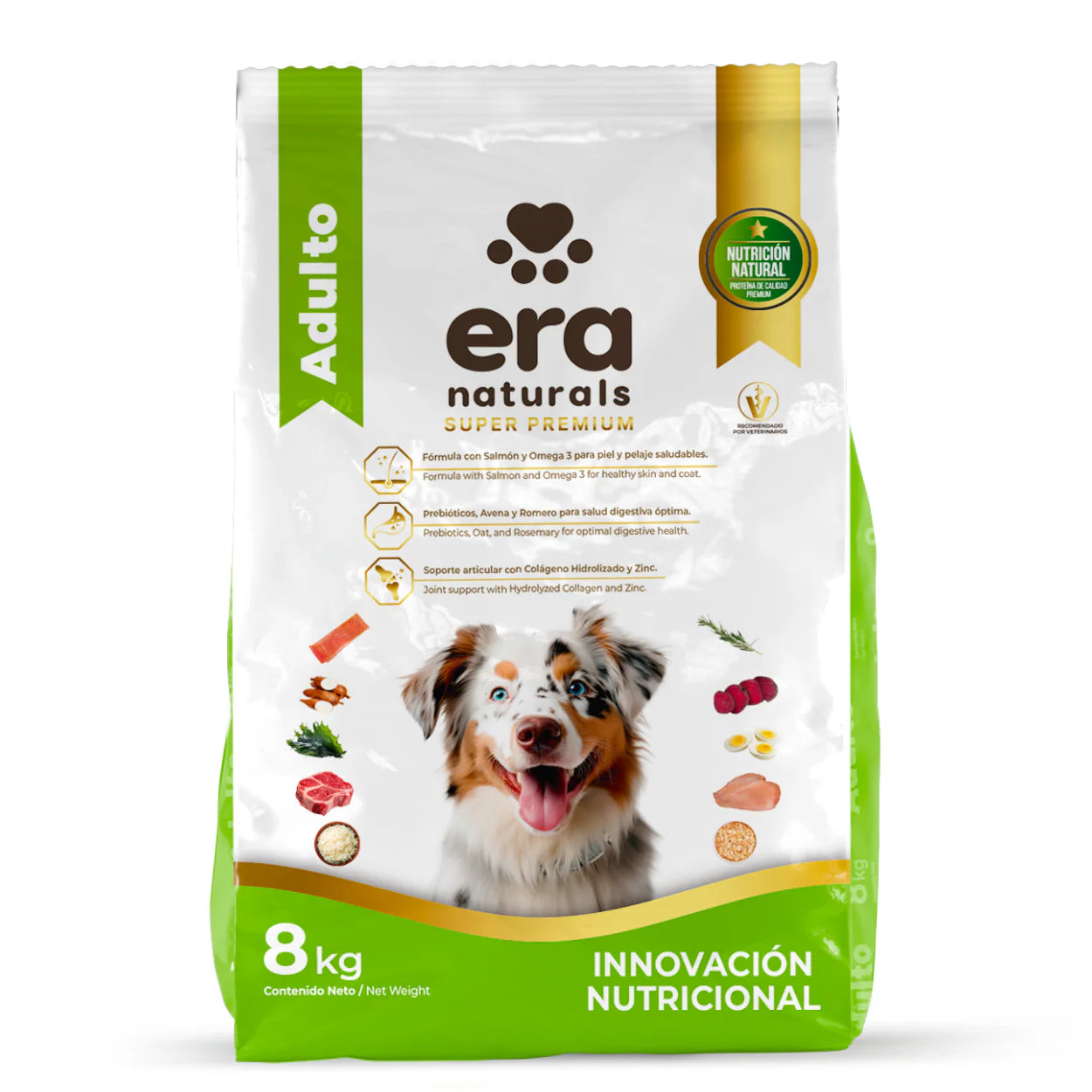 Era Naturals Adulto Raza Mediana Grande Alimento Super Premium 8Kg