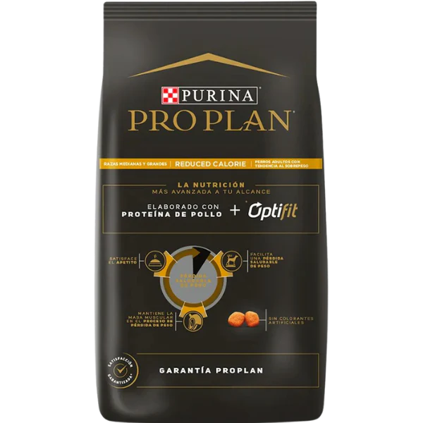 Pro Plan Reduced Calories Razas Medianas y Grandes 10 Kg.