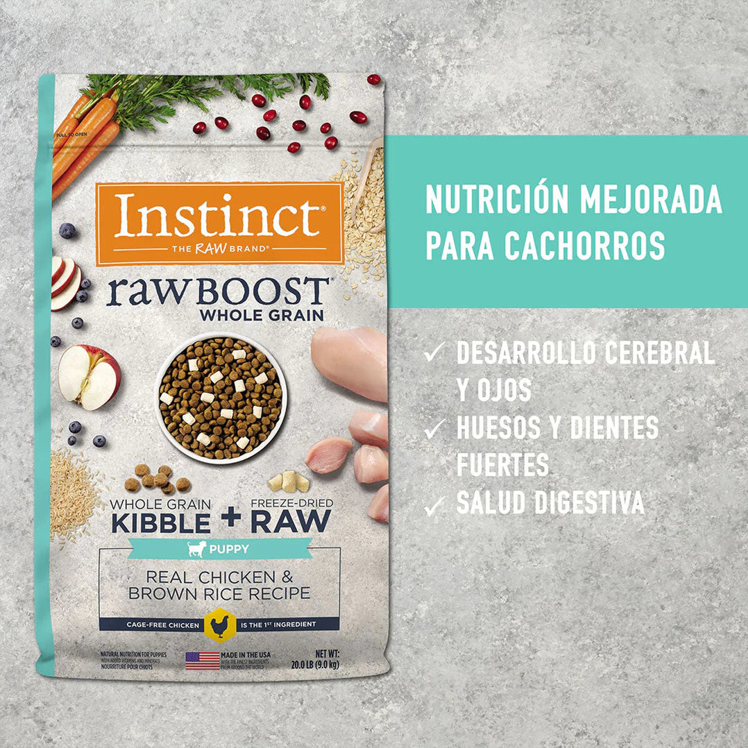 Instinct Raw Boost de Salmón con Granos y Arroz Integral para Perros 2.04 kg